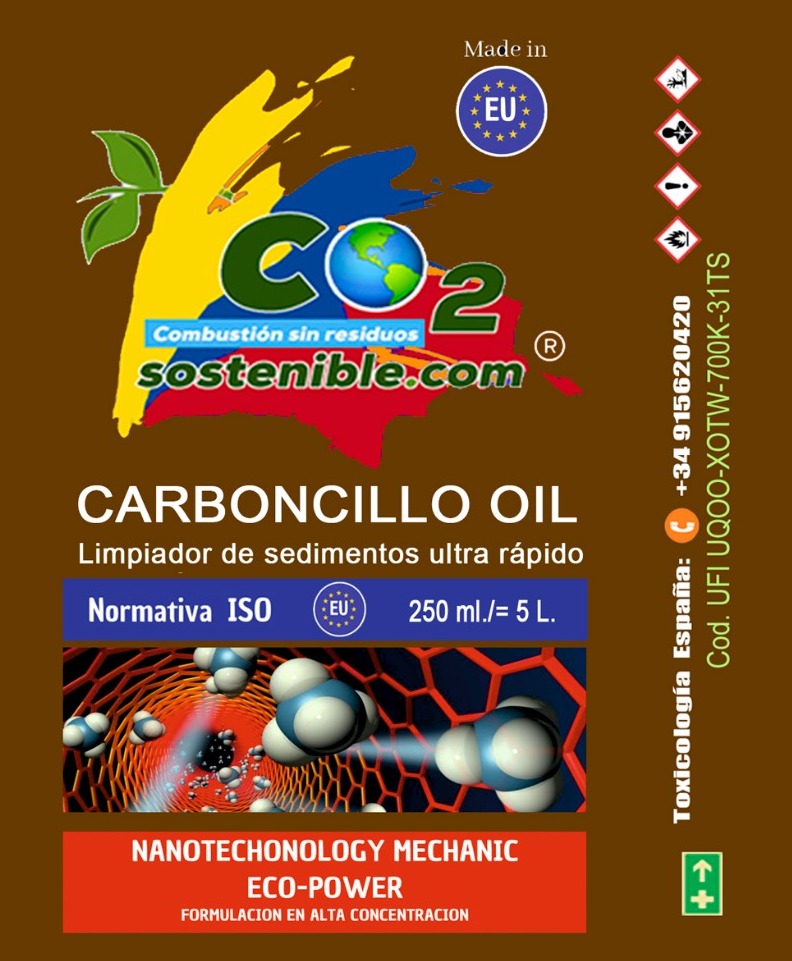 Carboncillo Oil & Limpiador interno motor autos